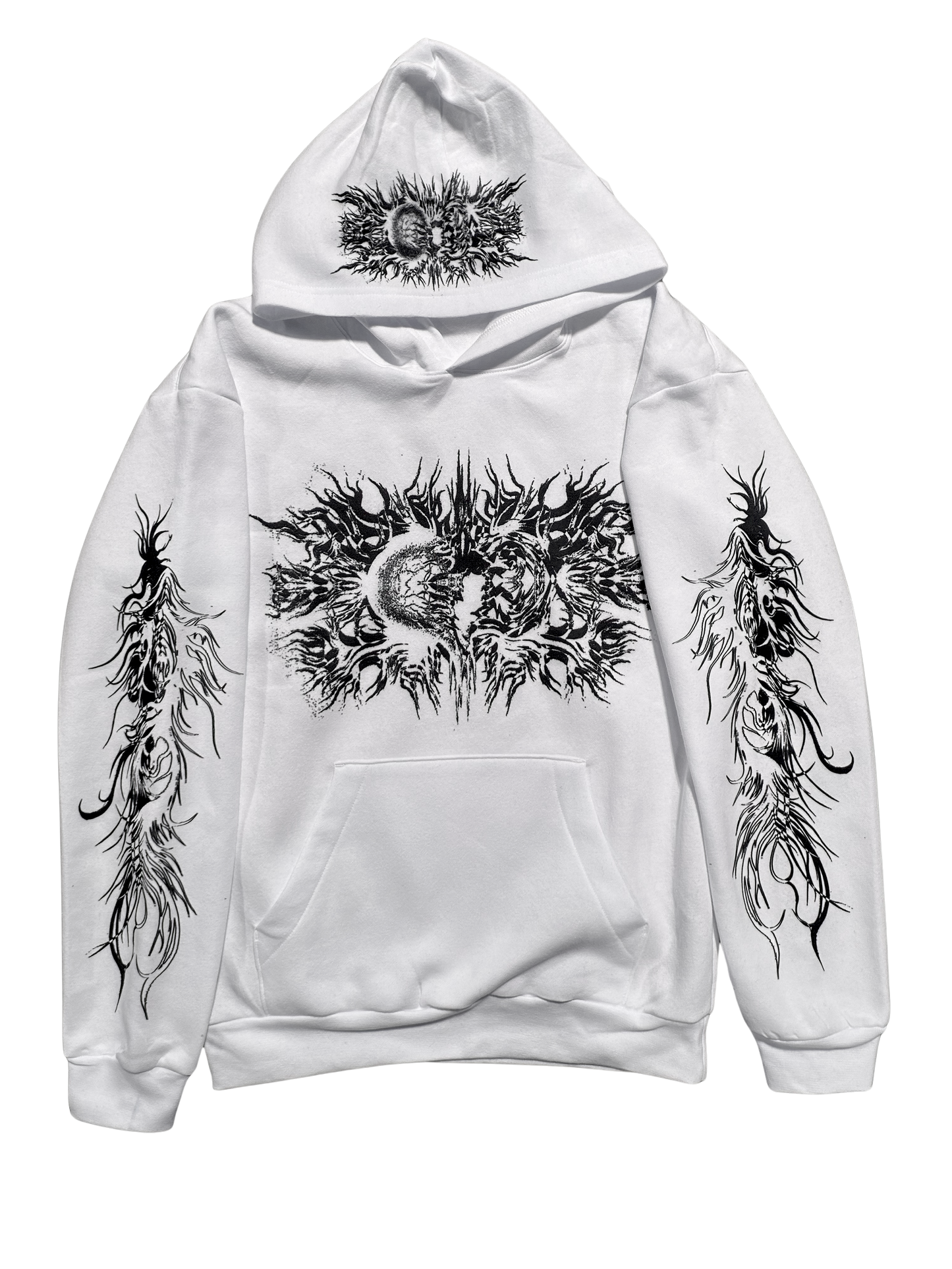 SHATTERED HEARTS HOODIE (WHITE)