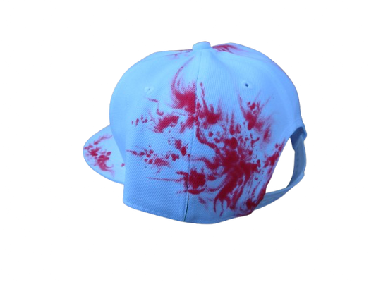 HAND PAINTED BLOODY SNAPBACK HAT