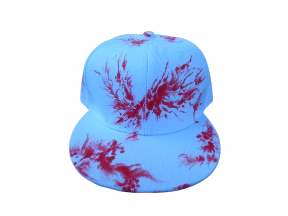 HAND PAINTED BLOODY SNAPBACK HAT