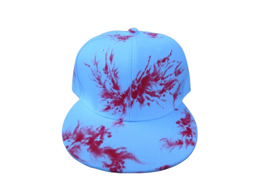 HAND PAINTED BLOODY SNAPBACK HAT